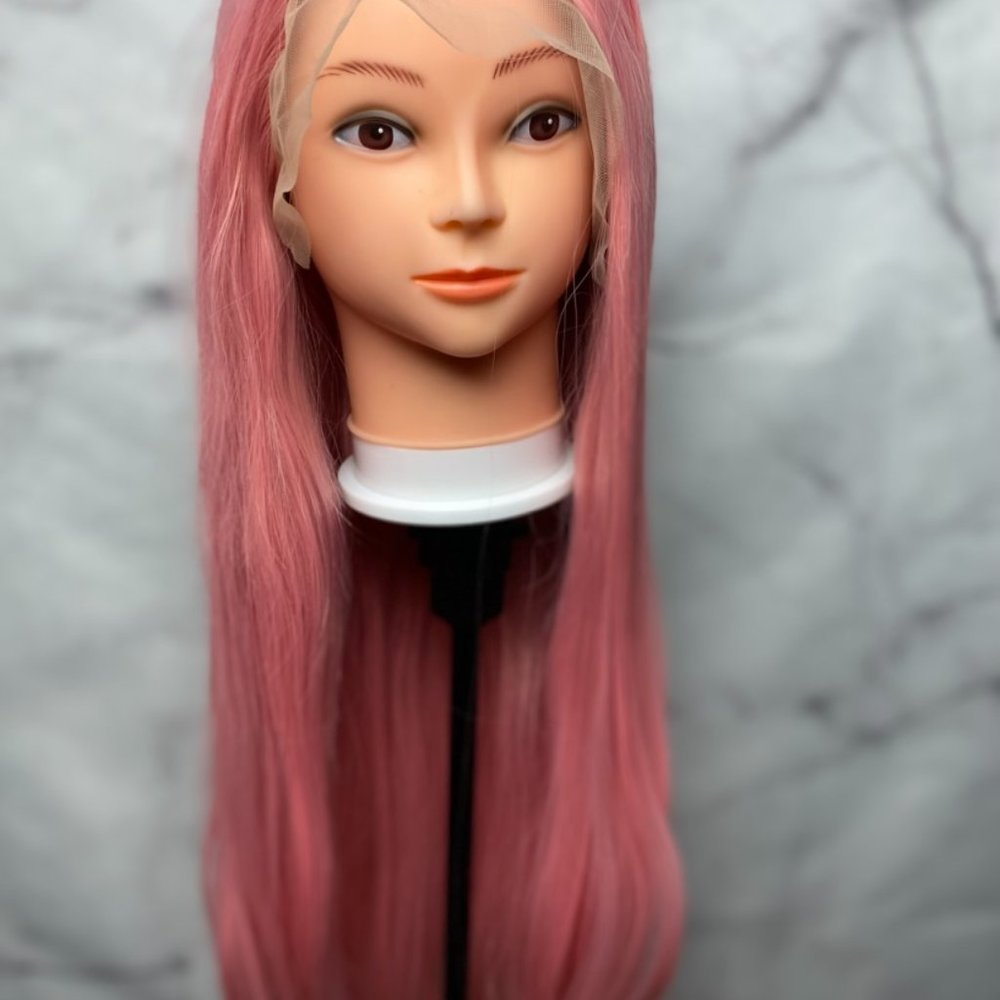 Straight Pink Lace Front Wig